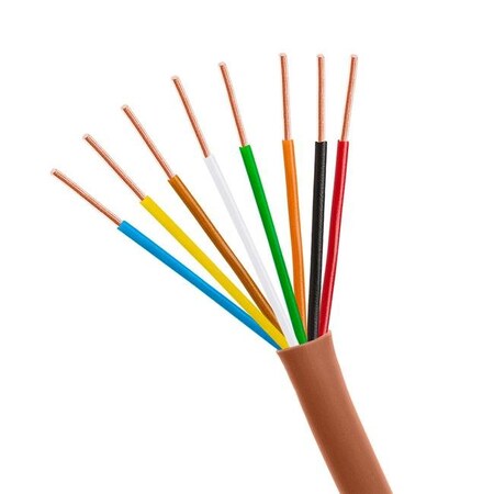 Cmple Cmple 1333-N 250 ft. 18-8 Thermostat 18AWG 8 Conductor Unshielded Cable; Red 1333-N